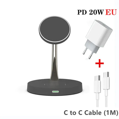 Iphone Magnetic Wireless Charger Station Dock